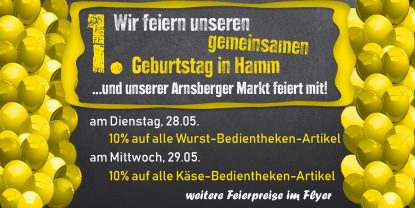 Wir feiern unseren 1. gemeinsamen Geburtstag in Hamm